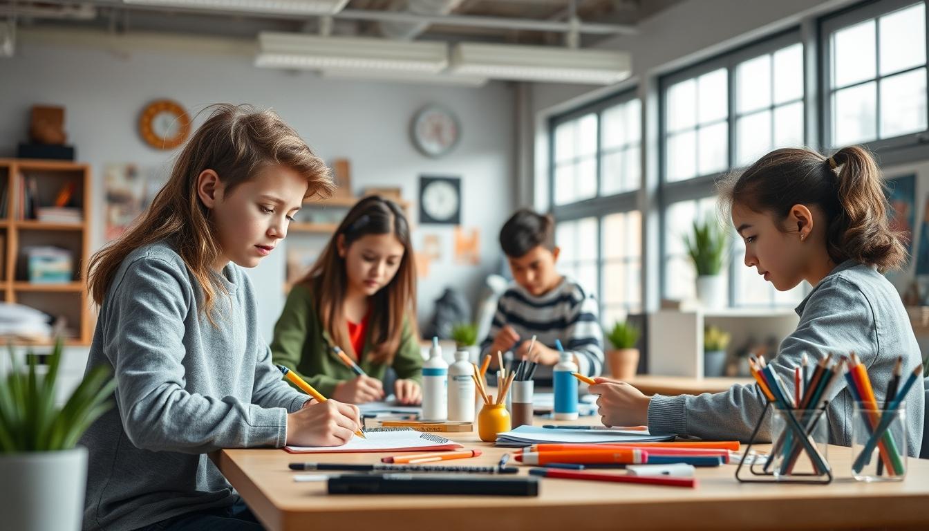 Student using online courses for flexible education